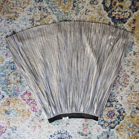 INC silver metallic skirt - Picture 3 of 16